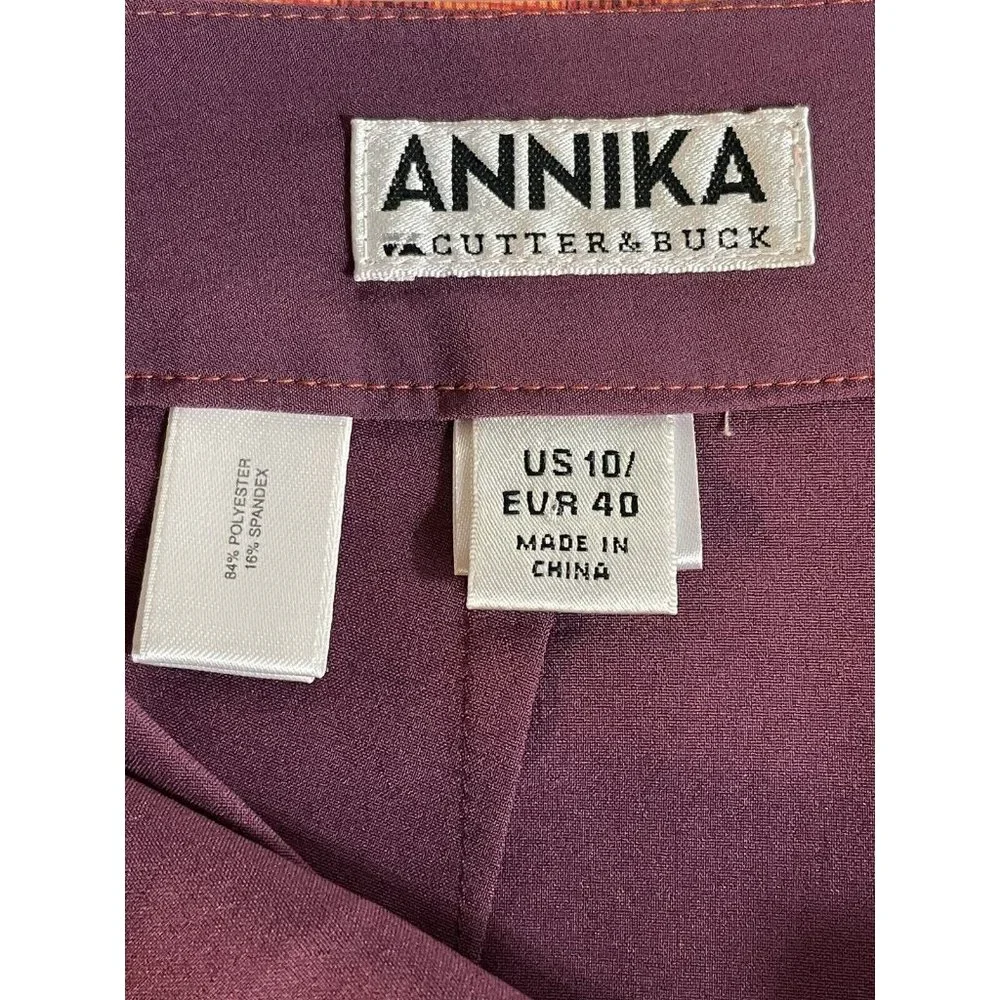 Cutter & Buck Annika Women’s Golf Skort Size 10 Orange & Maroon Lightweight - Picture 4 of 12